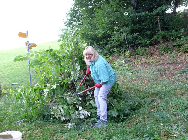 Christin bei der Arbeit